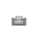 Italian Bed Linen Glamour antislip bankovertrek van polyester, made in Italy, donkergrijs 1 plaats