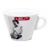 LELIT Cappuccino Porseleinen Kopjes met Schotel - PL302-6 Stuks - Wit