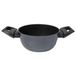 Zanetti Evolution braadpan voor inductie, diameter 16 cm, anti-aanbakbodem, hoge dikte, braadpan met deksel, comfortabele handgreep, twee handgrepen, zwart