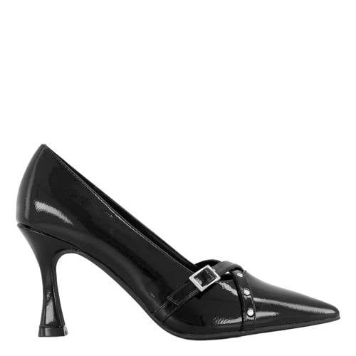 Graceland lakleren pumps met hak - zwart