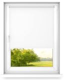 Fart Produkt time4blinds mini rollo basic - Rolgordijn - Niet-invasief - Raamrolgordijn binnen zonder boren - Niet-invasieve handgrepen - Dimmen rollo - 700x1400mm Klassiek Wit - Bediening aan de Rechterkant