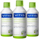 Vitis Mondwater Orthodontic - 3 x 500 ml - Voordeelverpakking