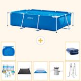 Intex Rechthoekig Frame Zwembad - 260 x 160 x 65 cm - Blauw