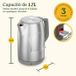CUISINART Bouilloire électrique Core Collection, 1,7 litre, 3000W, acier inoxydable brossé, double paroi, arrêt automatique, sans fil