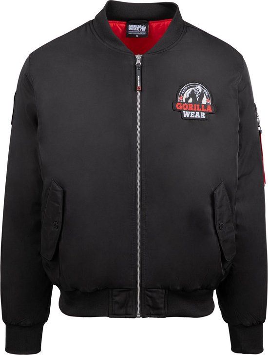 Gorilla Wear Covington Bomber Jacket - Black - Men's - Size M
