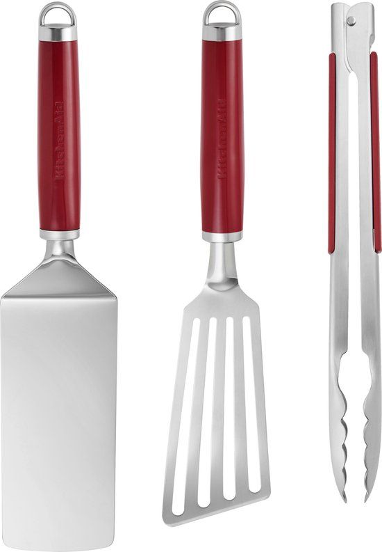KitchenAid 3-delige grillset voor binnen Empire Red