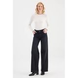Cup of Joe Denim wide leg jeans - zwart
