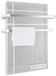 Wan GmbH Panneau chauffant infrarouge 1000W - Mural, résistant aux éclaboussures, thermostat réglable, argenté