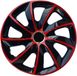 NRM Stig Extra Wieldoppen 15" Rood & Zwart - Set van 4