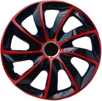 NRM Stig Extra Wieldoppen 15" Rood & Zwart - Set van 4