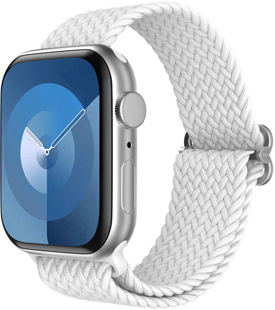 imoshion Nylon geweven bandje voor de Apple Watch | 44/45/46/49 mm - Wit