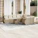 Maison Exclusive - Ensemble de meubles de jardin 10 pièces avec canapé et coussins, beige, en polyrotin