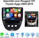 Junsun 10 Inch Autoradio met Draadloos Carplay & Android Auto Geschikt voor Peugeot 107 Toyota Aygo 2005-2014