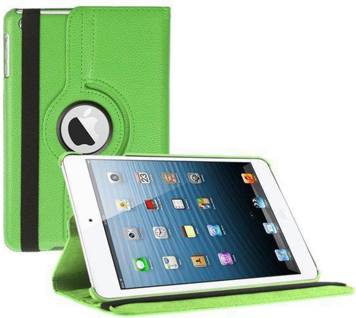 Apple iPad Air 2 Hoes Cover Multi-stand Case 360 graden draaibare Beschermhoes groen