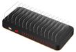 Avizar, Station de charge avec 15 ports USB, ventilateur et support d'appareil, noir