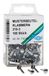 Wedo 112300 monsterzakklemmen (ronde kop 210-3 in SB-doorzichtige doos) 100 stuks, zilver