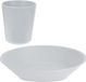 Koopman International Serviesset 16-delig - kunststof - Blanc - 8 personen