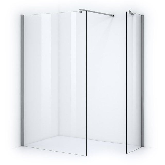Maxaro Inloopdouche Zircon Comfort 110x70cm Veiligheidsglas 6 mm Chroom