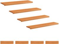 vidaXL - Trapmatten - 8 stuks - Lichtbruin - 110 x 30 x 2 cm - Massief beukenhout