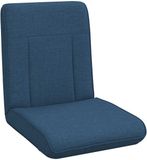vidaXL Verstelbare vloerstoel Blauw Stof