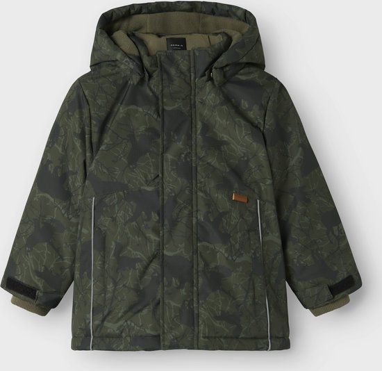 NAME IT NMMMACON PARKA JACKET Jongens Parka Groen Polyester Maat 98