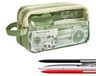 Transparent pencil case with zipper for stationery