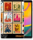 B2Ctelecom Samsung Galaxy Tab A 10.1 (2019) Tablethoesje Postzegels
