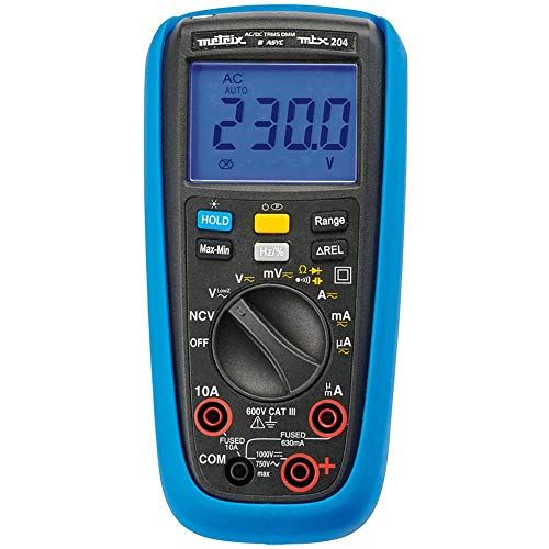 Metrix MTX204-Z Hand Multimeter - Digitaal - CAT III 600V - 6000 Counts - 3663653005296
