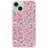 Apple iPhone 15 Liberty wiltshire rose Verstevigd hoesje met sublimatie bedrukking