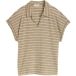 Tom Tailor T-shirt pour femme à col polo et manches chauve-souris