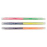 Mr. Wonderful - Set van 3 viltstiften met dubbele punt - Life is colourful - Inktkleuren: rood, groen, oranje, blauw, roze en paars