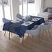 Bonamaison Tafelkleed, Anti-Mold, Sneldrogend, Waterdicht, 100% Polyester Tafellaken, Blauw, 140 x 200 Cm