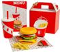 BIGJIGS Burger et frites en bois, 48 pièces.