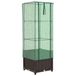 Jardinière aspect rotin avec cache-pot 40x40x139 cm
