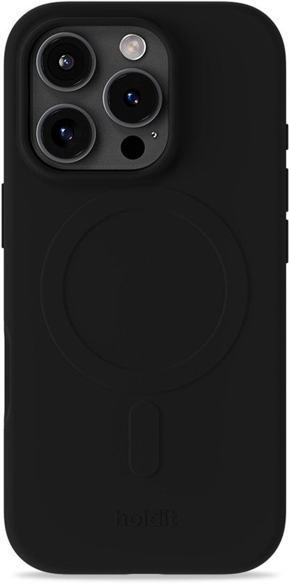 Holdit Soft MagSafe Case geschikt voor Apple iPhone 16 Pro Max - Zwart