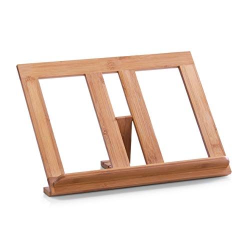 ZELLER Boekenhouder - Tablethouder - Hout - Bamboe