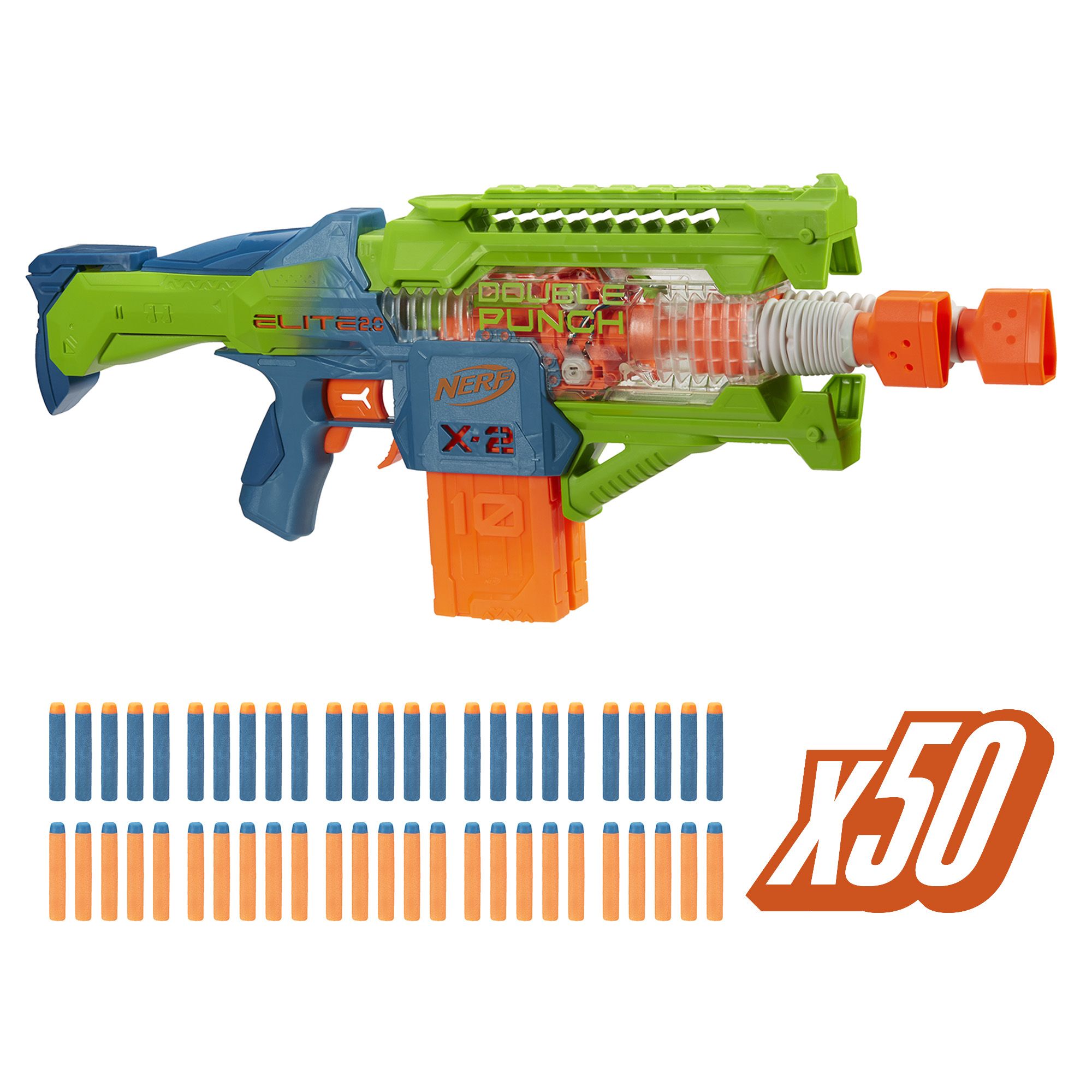Nerf Elite 2.0 Double Punch Blaster - 2023 Edition