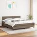 Maison Exclusive - Boxspringbed met matras, taupe, 180x200 cm, gestoffeerd