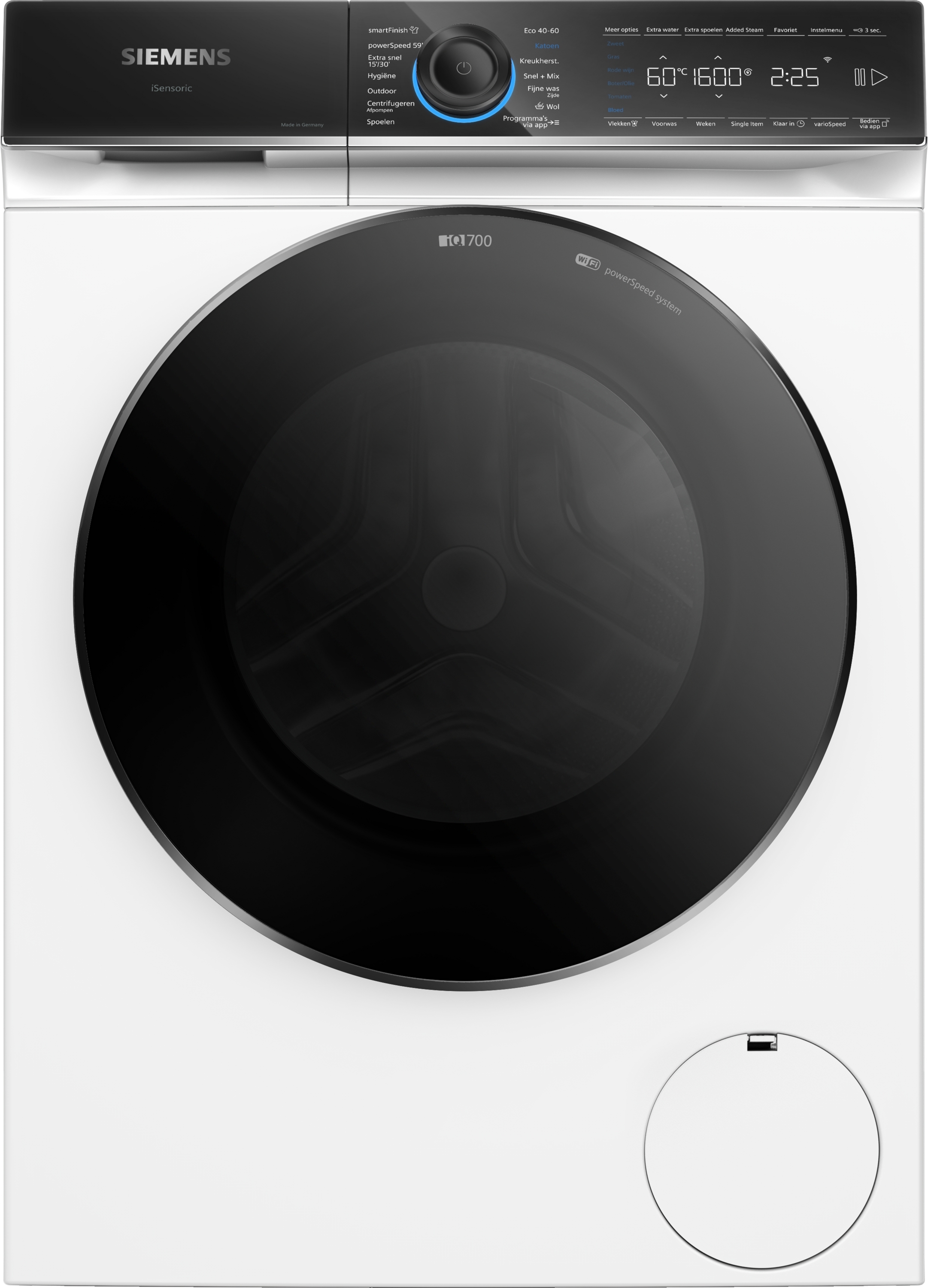 Siemens iQ700 WG56B20BNL Wasmachine - 10 kg - 1600 rpm - Stoom - Home Connect