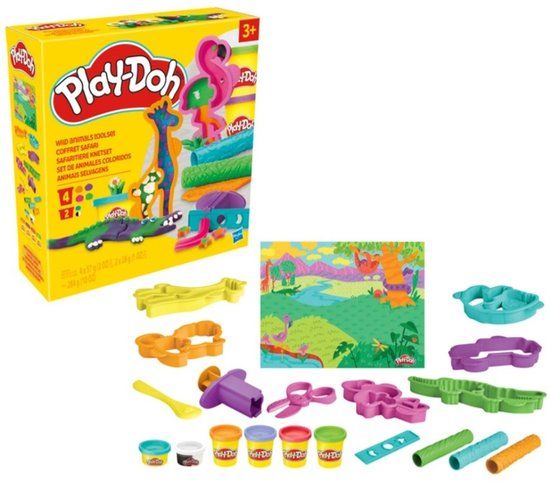Play-Doh Klei Set Met Kleurrijke Wilde Dieren