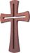 Croix suspendue en bois marron 18x11x1cm
