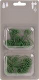Merkloos / Sans marque Decoris Kerstbalhaakjes - 40 stuks - Groen - Metaal