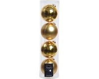 Kaemingk B.V. 4 boules de Noël or clair brillant 100 mm