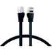 Patchkabel RJ45 Flachpatchkabel Cat.6A U/UTP PVC, schwarz 5m