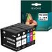 Canon Jeu d'encre compatible pour imprimantes Canon