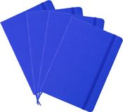 Merkloos Luxe schrift/notitieboekje harde kaft A5 formaat - blauw - 80 pagina's - To do lijst