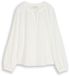 Tom Tailor Crinkle blouse met strikband Whisper White