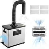 Vevor Soldeerrookafzuiger, Lasrookafzuiger met 3-In-1 Filter, Afzuigcapaciteit Van 510 M³/U, 10 Snelheidsniveaus, Borstelloze Motor met Afstandsbediening, Geschikt voor Lasergraveren en 3d-Printen