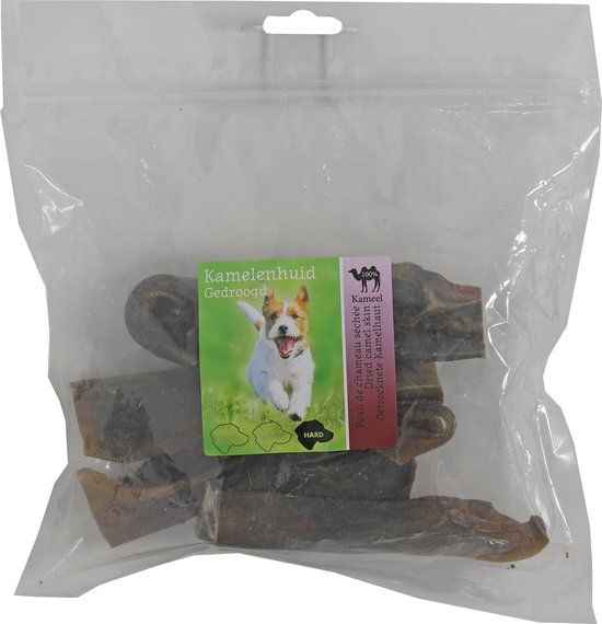 de Boon Boon Natuurlijke Hondensnack - Kamelenhuid Gedroogd - 250 gram
