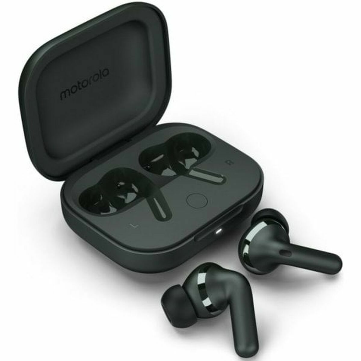 Motorola Moto Buds+ - Forest Grey - Draadloze oordopjes met noise cancelling